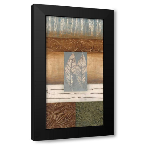 Leaflet II Black Modern Wood Framed Art Print by Fields, Laurie