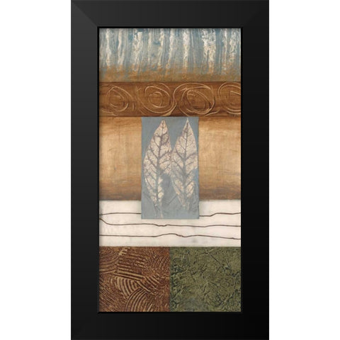 Leaflet II Black Modern Wood Framed Art Print by Fields, Laurie