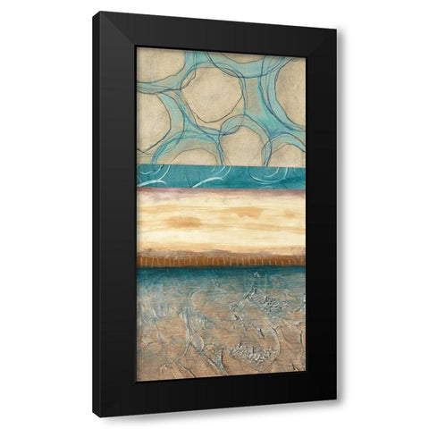 Blowing Bubbles I Black Modern Wood Framed Art Print by Fields, Laurie