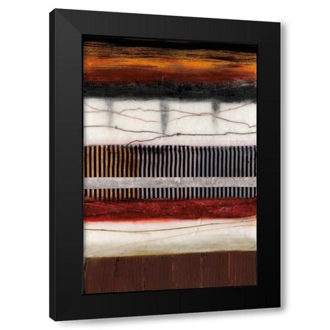 Tapestry Black Modern Wood Framed Art Print with Double Matting by Fields, Laurie