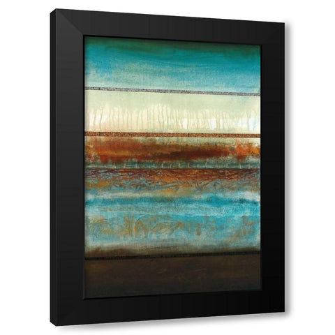 Emergence Black Modern Wood Framed Art Print by Fields, Laurie