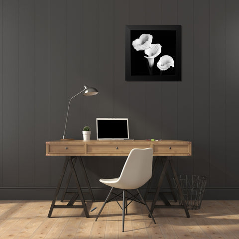 Sisters Black Modern Wood Framed Art Print by Faragher, Michael