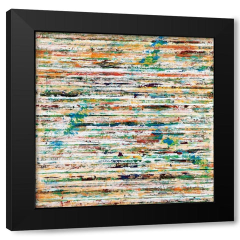 Rockweave Black Modern Wood Framed Art Print with Double Matting by Gutierrez, Hilario