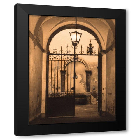 Bella Siena Black Modern Wood Framed Art Print with Double Matting by Gilboa, Marina Drasnin