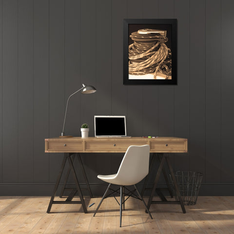 The Drasnin Nautical Series I Black Modern Wood Framed Art Print by Gilboa, Marina Drasnin