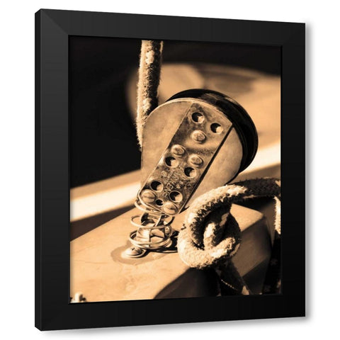 The Drasnin Nautical Series III Black Modern Wood Framed Art Print with Double Matting by Gilboa, Marina Drasnin