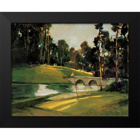 The 9th Tee Black Modern Wood Framed Art Print by Goerschner, Ted