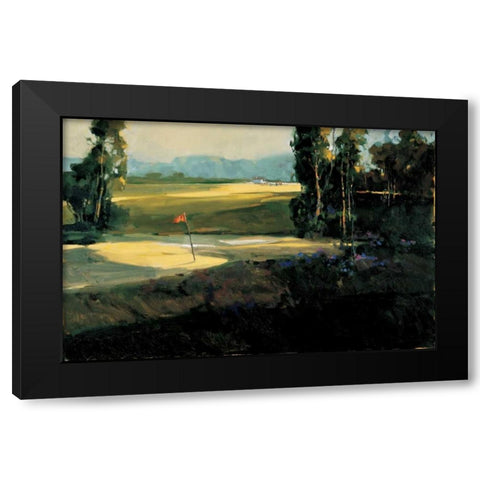The 1st Tee Black Modern Wood Framed Art Print with Double Matting by Goerschner, Ted