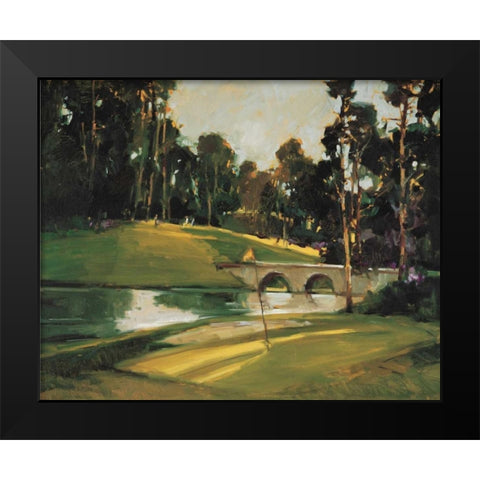 The 9th Tee Black Modern Wood Framed Art Print by Goerschner, Ted