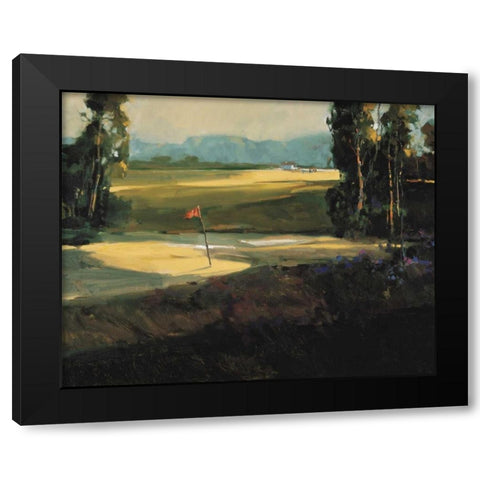 The 1st Tee Black Modern Wood Framed Art Print with Double Matting by Goerschner, Ted