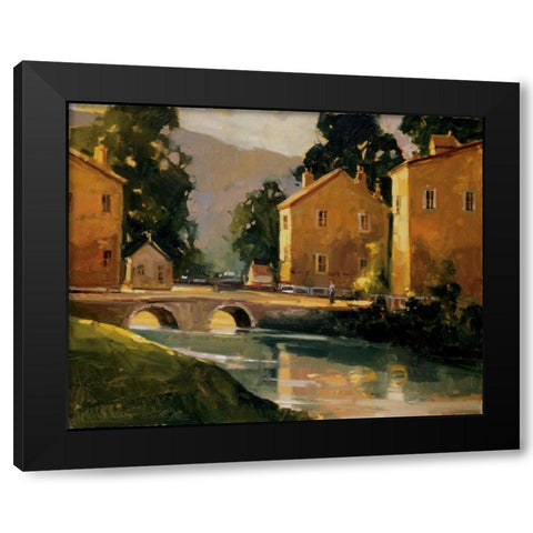 English Morning Black Modern Wood Framed Art Print by Goerschner, Ted