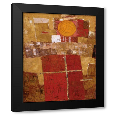 Awakening Black Modern Wood Framed Art Print by Gojanovic, Zivana