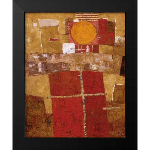 Awakening Black Modern Wood Framed Art Print by Gojanovic, Zivana