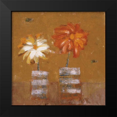 Friendship Black Modern Wood Framed Art Print by Gojanovic, Zivana