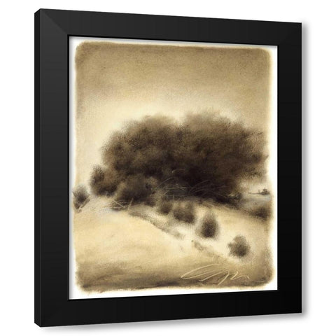 Hill Side I Black Modern Wood Framed Art Print with Double Matting by Hess, Gretchen