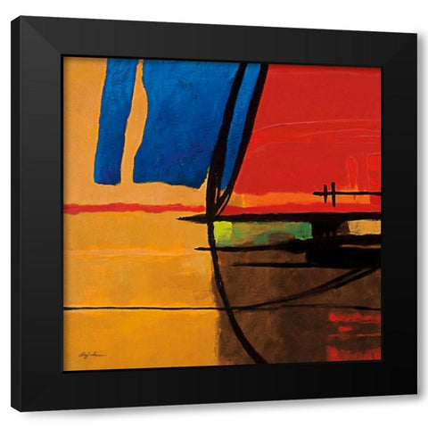 Somber Season I Black Modern Wood Framed Art Print with Double Matting by Hager, Geoff