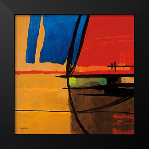 Somber Season I Black Modern Wood Framed Art Print by Hager, Geoff