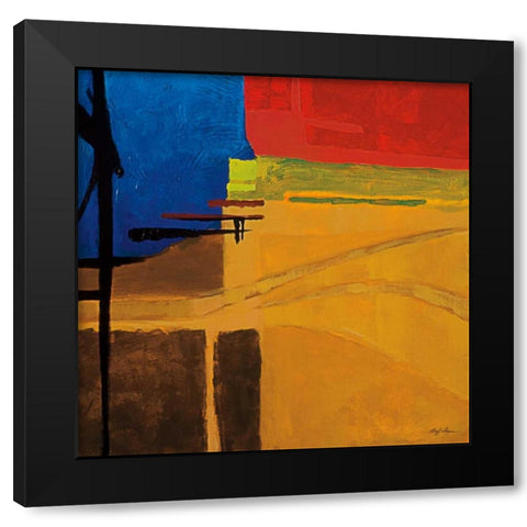 Somber Season II Black Modern Wood Framed Art Print with Double Matting by Hager, Geoff