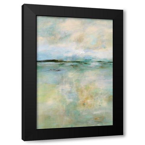 Thoughtful Black Modern Wood Framed Art Print by Hickman, G.A.