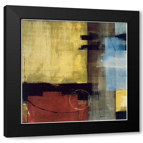 Electricity Black Modern Wood Framed Art Print with Double Matting by Hall, Jay