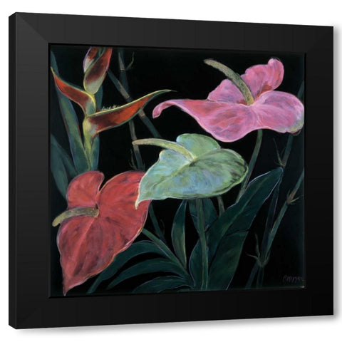 In Bloom II Black Modern Wood Framed Art Print with Double Matting by Hopper, Pegge
