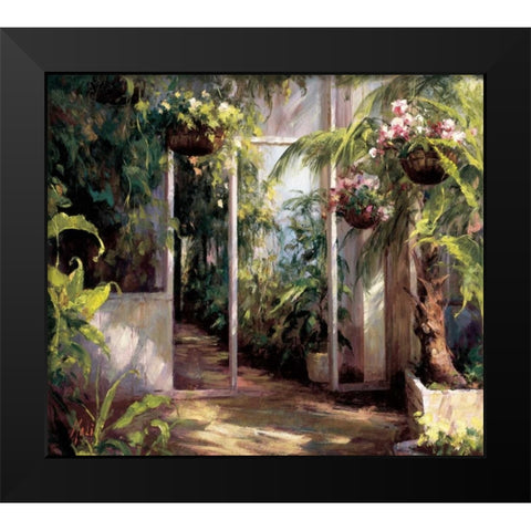 Atriums First Light I Black Modern Wood Framed Art Print by Hali