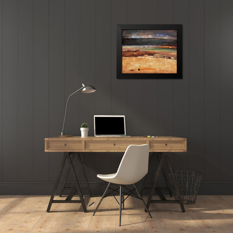 Stormy Day Black Modern Wood Framed Art Print by Izquierdo, Santiago