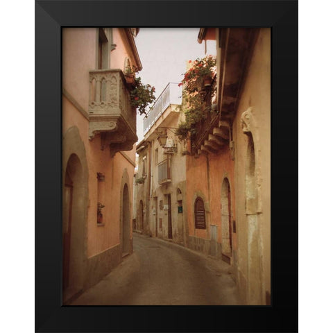 Forza DArgo Alleyway II Black Modern Wood Framed Art Print by Jacks, Heather