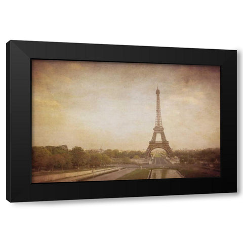 Tour de Eiffel Black Modern Wood Framed Art Print by Jacks, Heather