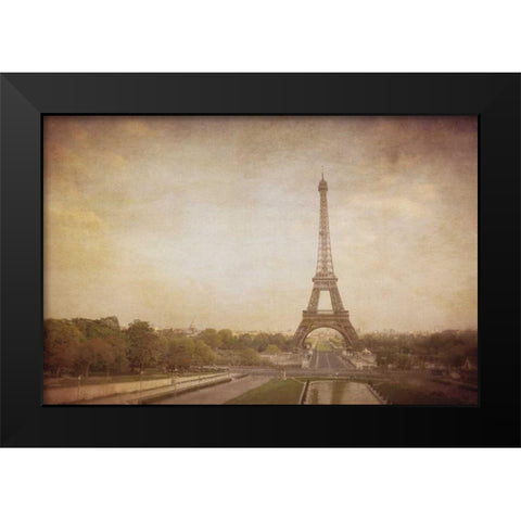 Tour de Eiffel Black Modern Wood Framed Art Print by Jacks, Heather