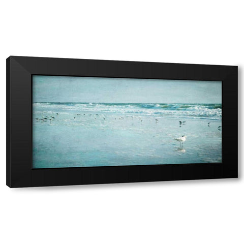 Coastal Breeze Black Modern Wood Framed Art Print with Double Matting by Jacks, Heather