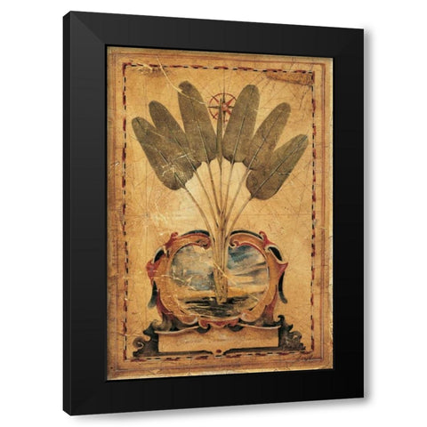 Twilight Palm Black Modern Wood Framed Art Print by Jardine, Liz