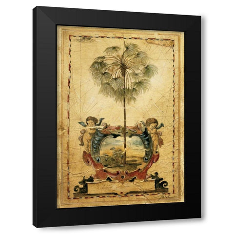 Paradise Palm Black Modern Wood Framed Art Print by Jardine, Liz