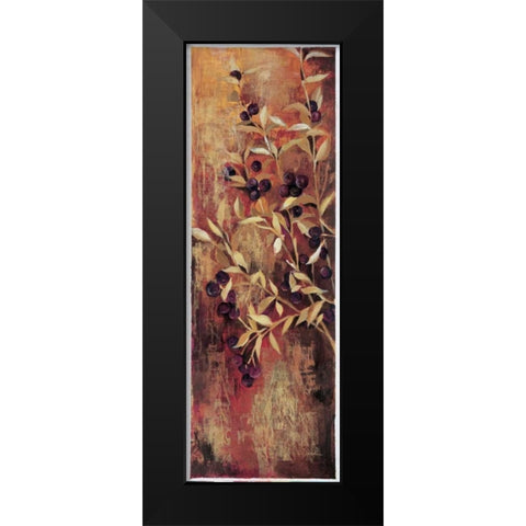 Sienna Berries I Black Modern Wood Framed Art Print by Jardine, Liz