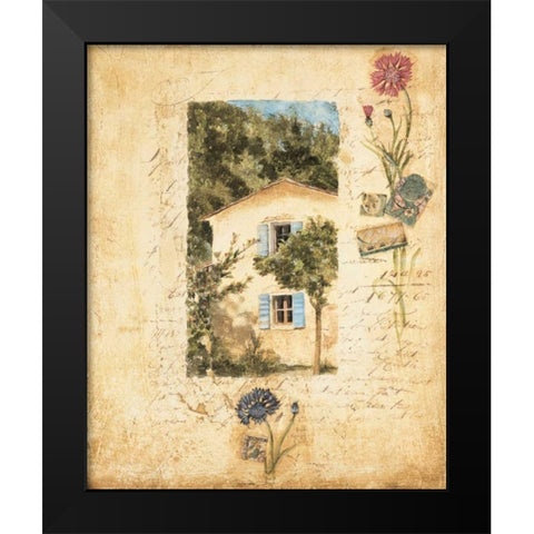 Country Wildflowers II Black Modern Wood Framed Art Print by Jardine, Liz