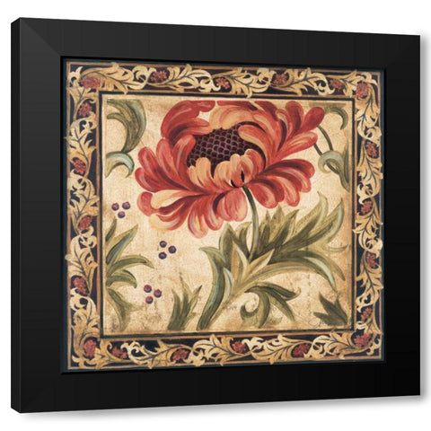Floral Daydream II Black Modern Wood Framed Art Print with Double Matting by Jardine, Liz