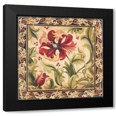 Floral Daydream III Black Modern Wood Framed Art Print with Double Matting by Jardine, Liz