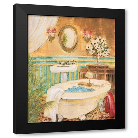 Hidden Oasis III Black Modern Wood Framed Art Print with Double Matting by Jardine, Liz