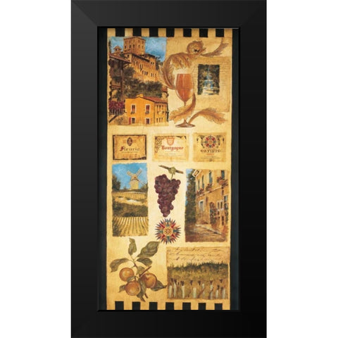 Wine Country II Black Modern Wood Framed Art Print by Jardine, Liz