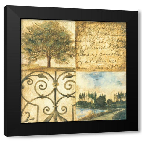 Letters from Home I Black Modern Wood Framed Art Print with Double Matting by Jardine, Liz