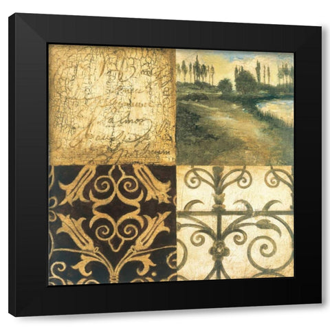 Letters from Home II Black Modern Wood Framed Art Print by Jardine, Liz