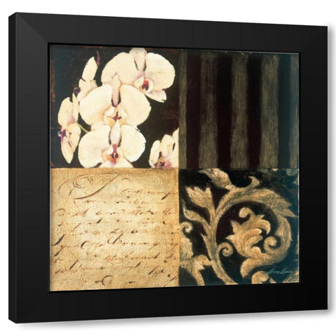 Orchid Sketch I Black Modern Wood Framed Art Print by Jardine, Liz