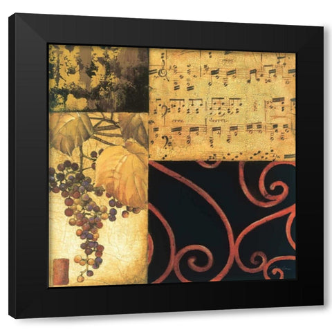 Autumn Waltz I Black Modern Wood Framed Art Print by Jardine, Liz