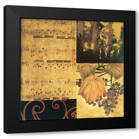Autumn Waltz II Black Modern Wood Framed Art Print with Double Matting by Jardine, Liz