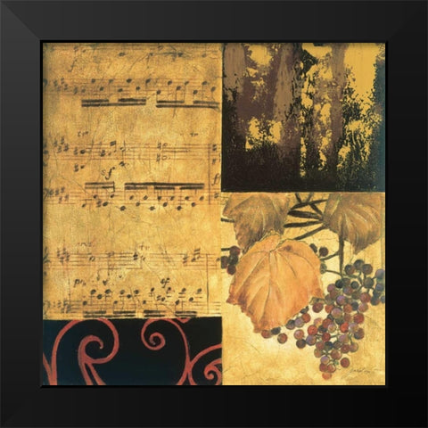 Autumn Waltz II Black Modern Wood Framed Art Print by Jardine, Liz