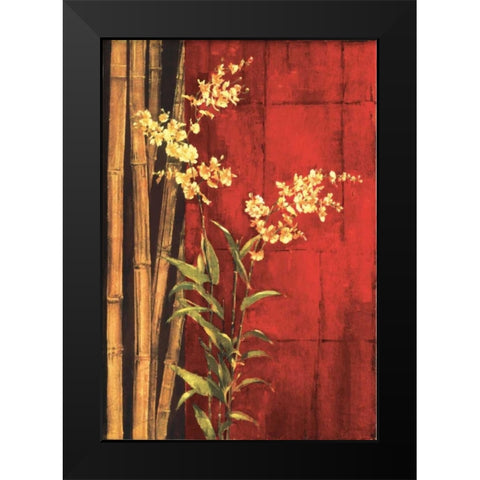 Zen Contemporary Black Modern Wood Framed Art Print by Jardine, Liz