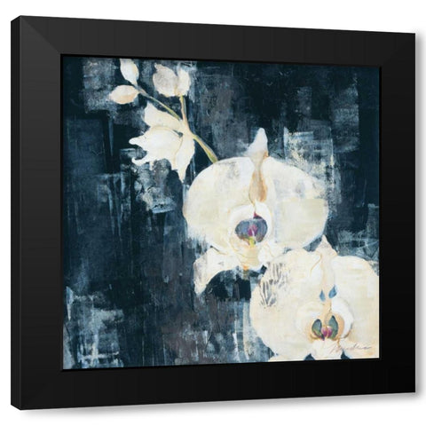Shadow Orchids I Black Modern Wood Framed Art Print with Double Matting by Jardine, Liz