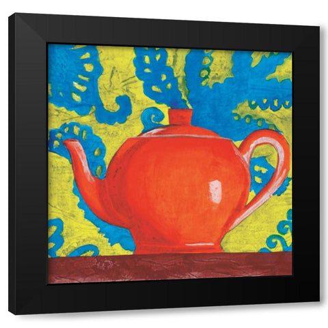 Tempest in a Teapot II Black Modern Wood Framed Art Print with Double Matting by Jardine, Liz