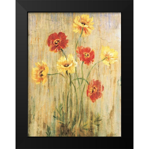 Poppy Serenade Black Modern Wood Framed Art Print by Jardine, Liz