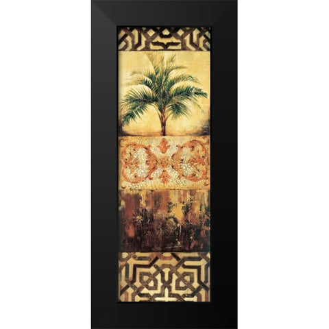 Palm Manuscripts I Black Modern Wood Framed Art Print by Jardine, Liz